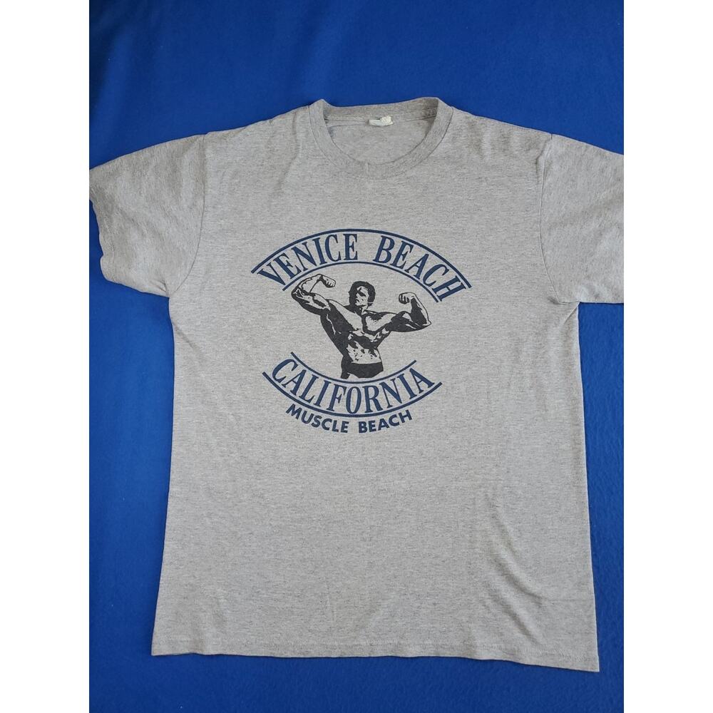 Vintage Venice Beach California Muscle Beach Arnold T Shirt Men's Size Medium - Picture 15 of 16